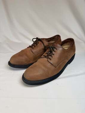 Rockport Mens MB2503 Brown Leather Lace-Up Oxford Dress Shoes Men's 11M Preppy D